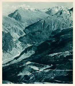 1937 Photogravure Stubai Alps Wall Summit Windachtal Tyrol Austria XGDA6