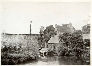 1906 Print Guindy Village France Mabik Remond River House Hill Home Town XGDB3