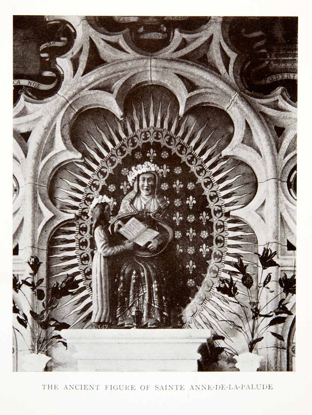 1906 Print France Ancient Figure Statue Saint Worship Religion Idoel Jesus XGDB3