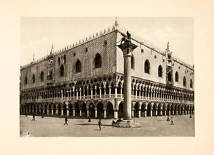 1902 Photogravure Doge Palace Venice Venezia Italy Saint Mark Square XGDB6