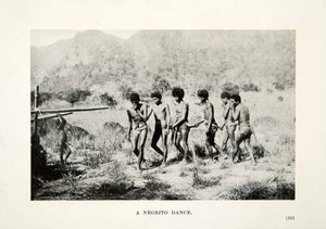 1909 Print Negrito Dance Mountains Philippines Aboriginal Tribe Pygmy XGDB7