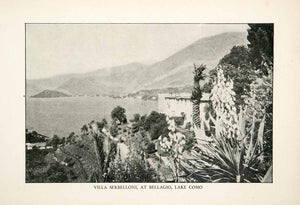 1927 Print Villa Serbelloni Bellagio Center Rockefeller Lake Como Italy XGDB9