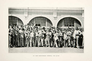 1899 Print San Juan Puerto Rico Industrial Elementary School Class XGDC4