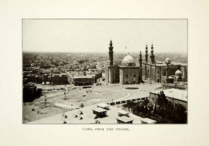 1922 Print Cairo Egypt Citadel Jerusalem Cityscape Architecture Historic XGDD8
