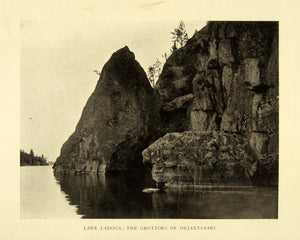 1908 Print Lake Ladoga Russia Orjantsaari Landscape Karelia Leningrad XGE8