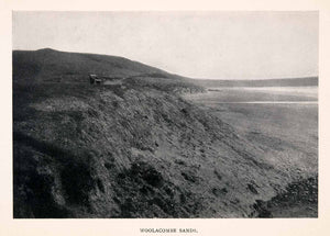 1906 Halftone Print Woolacombe Sands Beach Shore Coast Devon England Ward XGEA1