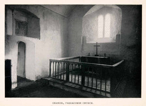 1906 Halftone Print Ward Chancel Petrock Parracombe Devon England Church XGEA1