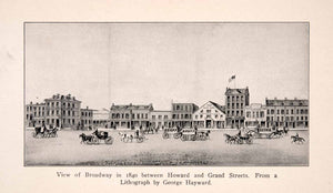 1910 Halftone Print Broadway Howard Grand Street New York George Hayward XGEA2