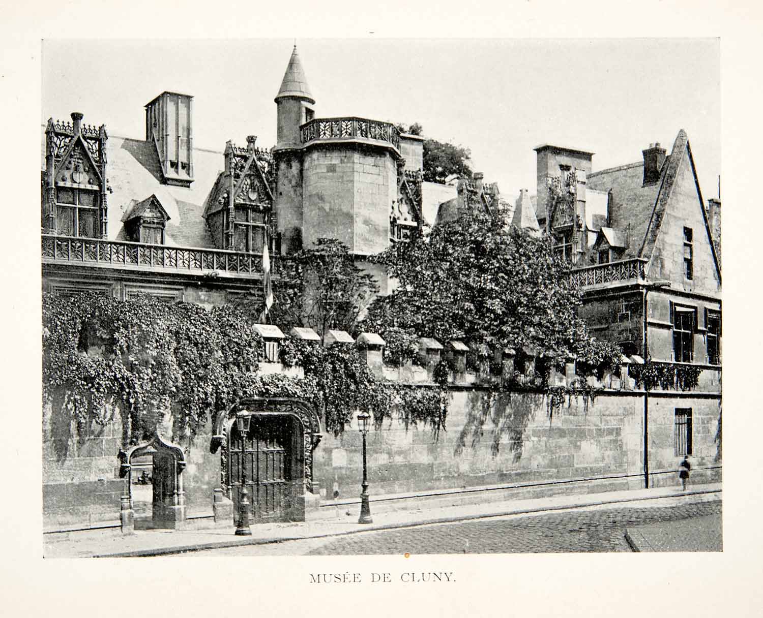 1900 Print Musee de Cluny National Moyen Museum Middle Ages Paris France XGEB1