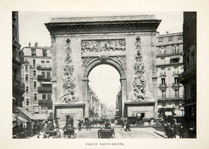 1900 Print Forte Saint Denis City Paris France Fortification Architecture XGEB1
