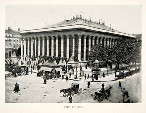 1900 Print Bourse France Historical Stock Exchange Palais Brongniart XGEB1