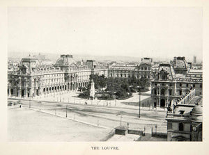 1900 Print Musee du Louvre Museum Monument Historic Paris France Building XGEB1
