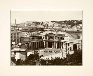 1892 Print Piazza Acquaverde Genoa Italy Genova Piazza Principe Columbus XGEB3