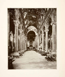 1892 Print Basilica Della Santissima Annunziata Del Vastato Genoa Italy XGEB3