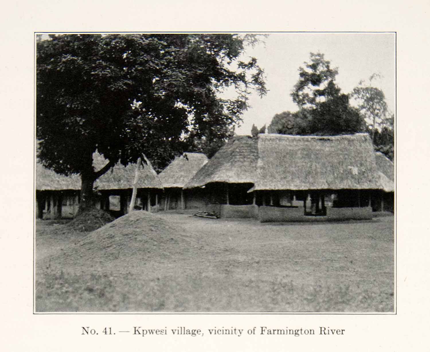 1930 Print Kpwesi Village Farmington River Liberia Bong Range Monrovia XGEC4