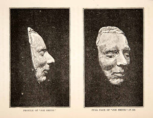 1869 Wood Engraving (Photoxylograph) Profile Face Portrait Unknown Joe XGEC5