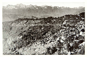 1938 Print Darjeeling India Landscape Mountains Himalayan World Heritage XGEC7