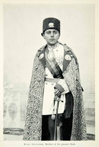 1903 Print Ruku Sultaneh Brother Shah Child Uniform Cloak Costume Iranian XGED8