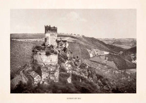1906 Print Ehrenburg Ruins Rhineland Fortress Castle Landscape Aerial View XGFA3