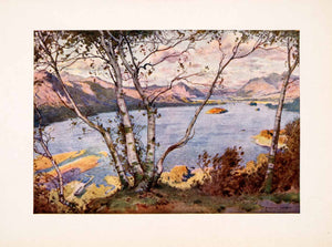 1908 Print Derwentwater Bassenthwaite Lake High Lodore England Landscape XGFA4