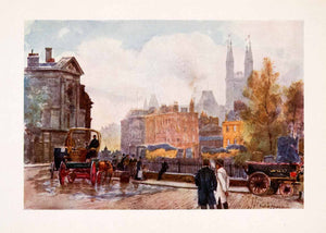 1905 Print London Marshall England Horse Carriage Bartholomew Square XGFA7