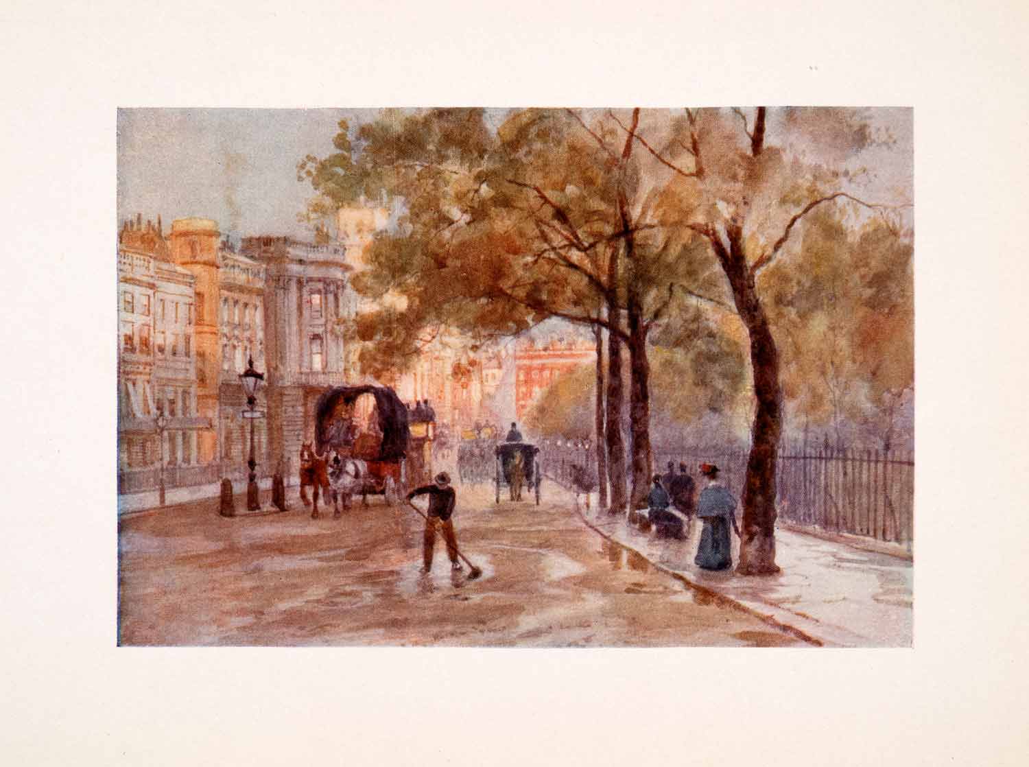 1905 Print Piccadilly Marshall London England Westminster Hyde Park XGFA7