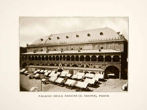 1906 Print Palazzo della Ragione Pauda Italy Architecture Historic Market XGFB6