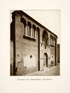 1906 Print Palace Theodoric Ravenna Italy Historic Architecture Brick Wall XGFB6