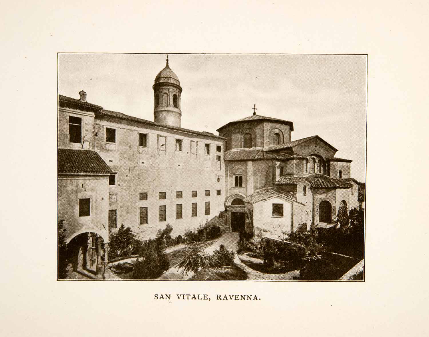 1906 Print San Vitale Ravenna Italy Historic Architecture Church Cathedral XGFB6