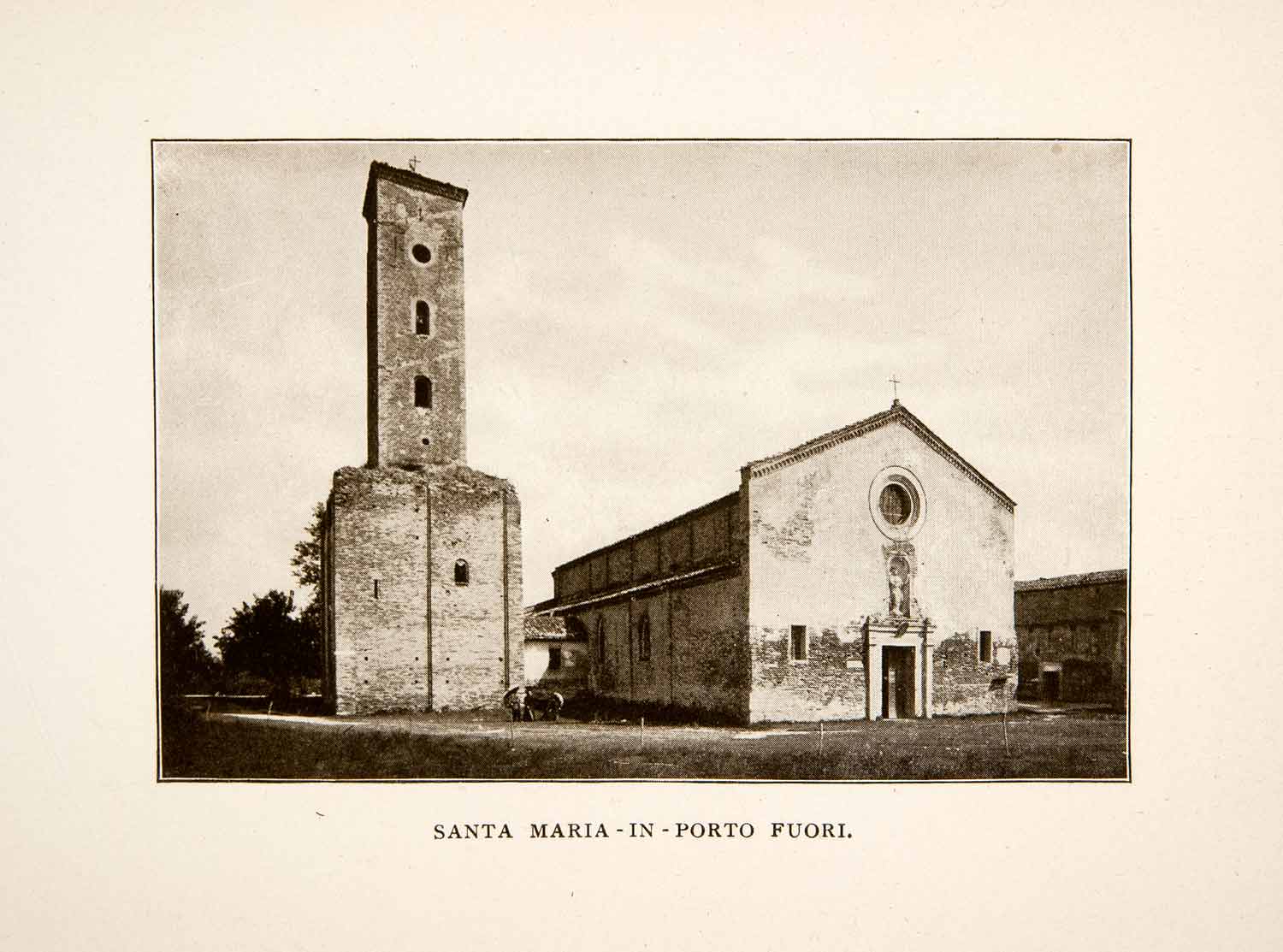 1906 Print Santa Maria Porto Fuori Ravenna Italy Historic Architecture XGFB6