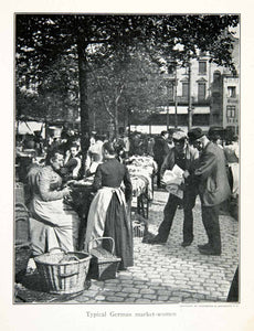 1911 Print Berlin Germany Marketplace Vendor Seller Customer Basket XGFB8