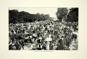 1903 Print Paris Expedition Champs Elysees Road France Historical Image XGFD2