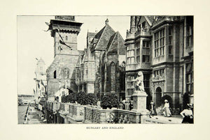 1903 Print Paris Exposition English Hungary Buildings Architecture Image XGFD2