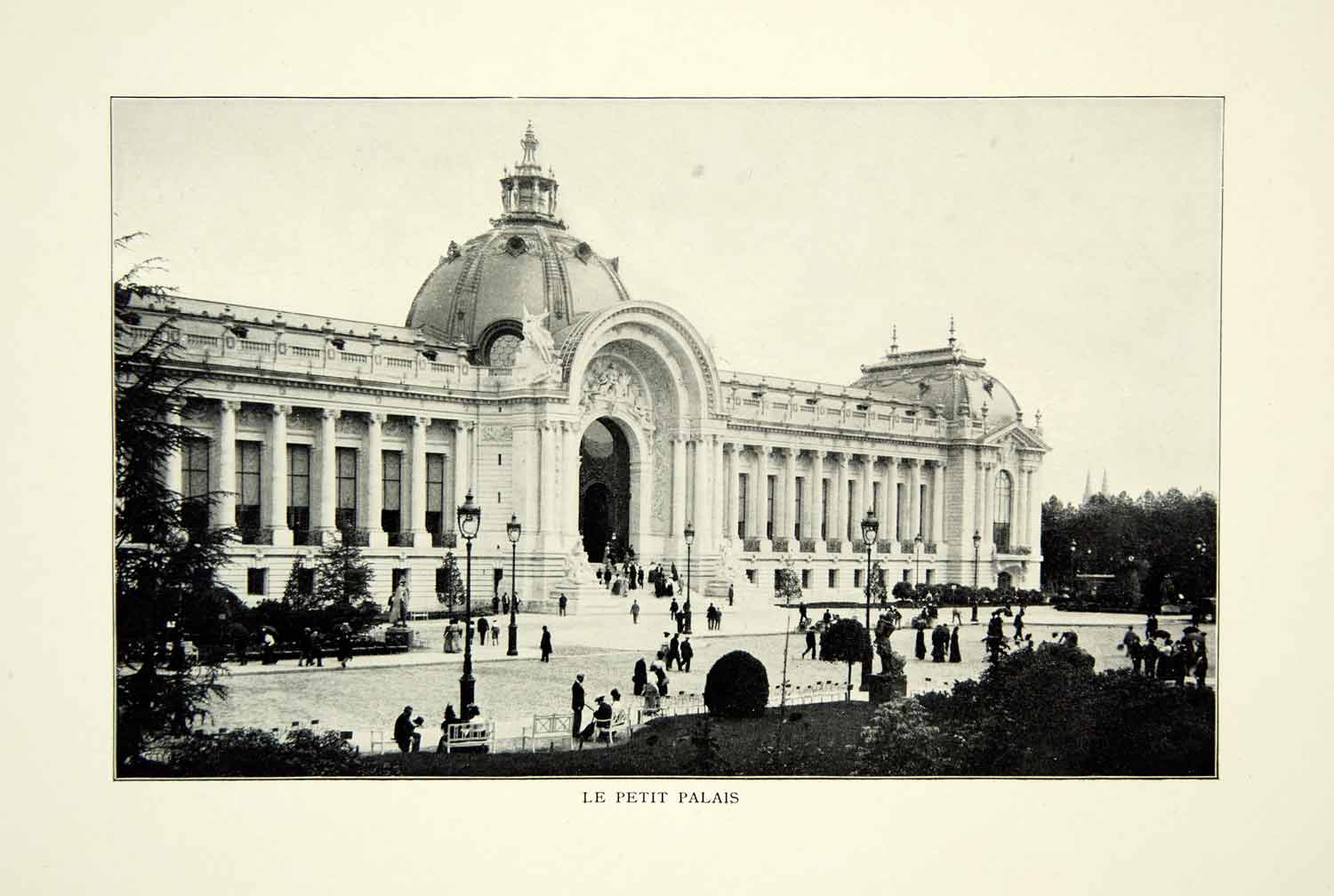 1903 Print Le Petit Palais Paris Exposition Architecture