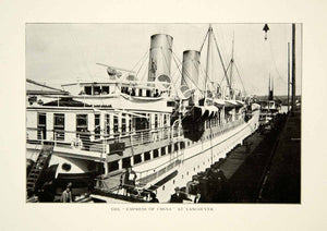 1903 Print Empress China Ship Vancouver Canada Port Historical Image View XGFD2