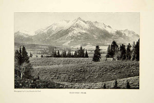 1903 Print Electric Peak Yellowstone National Park Landscape Historical XGFD2