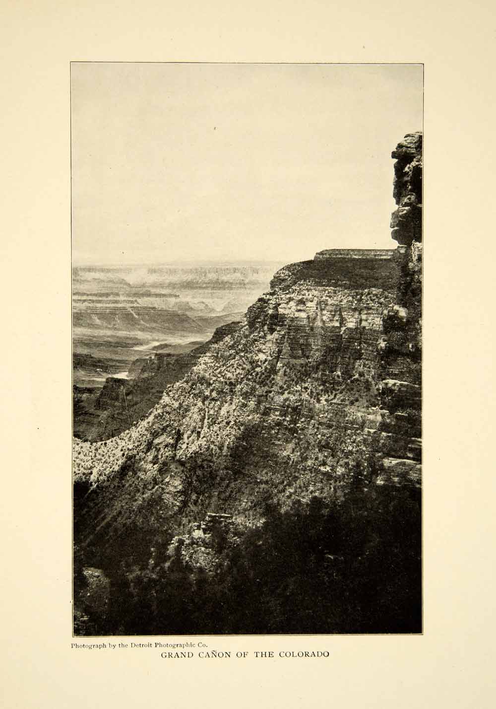 1903 Print Colorado River Grand Canyon Landscape Historical Image View XGFD2