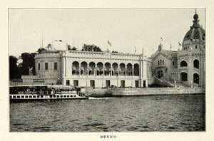 1903 Print Paris Exposition Mexican Building Architecture Historical Image XGFD2