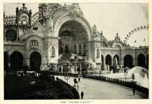 1903 Print Paris Exposition Water Castle Architecture Historical Image XGFD2