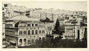 1903 Print Algiers Algeria Theater Architecture Historical Image View XGFD2