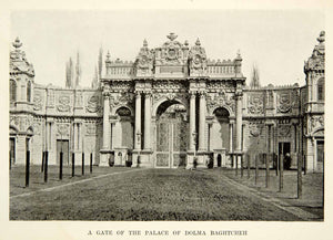 1900 Print Gate Palace Entrance Dolma Baghtcheh Baghcheh Turkey XGFD7