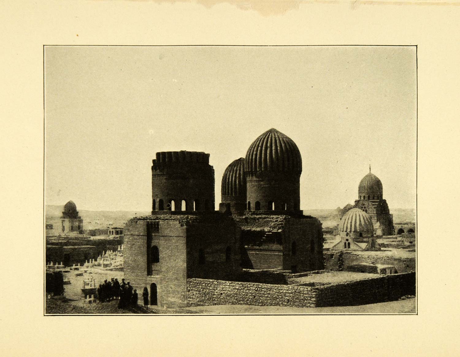 1897 Print Ancient Tomb Mamelukes Cairo Egypt Architecture Burial Ground XGG5