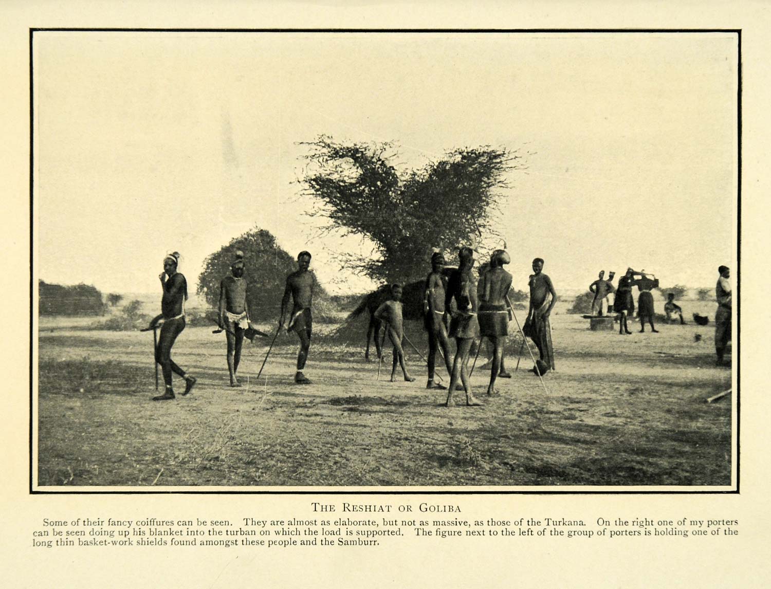 1910 Print Reshiat Goliba Coiffures Nude Indigenous Ethiopia Historic Image XGG9