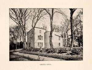 1901 Halftone Print Greta Hall Cumbria England Lake Poets Southey XGGA4