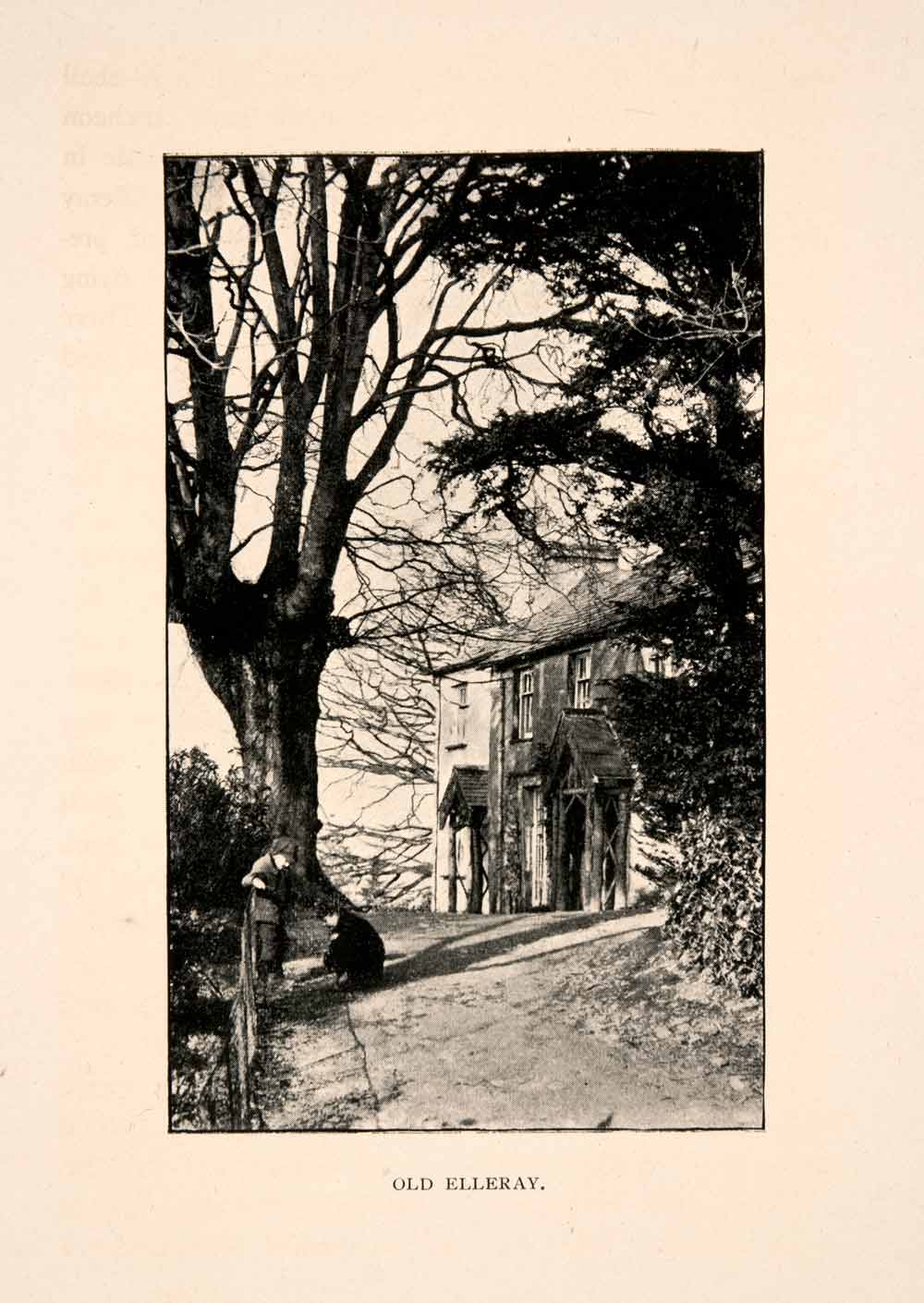 1901 Halftone Print Elleray Windermere Cumbria England Lake Poets XGGA4