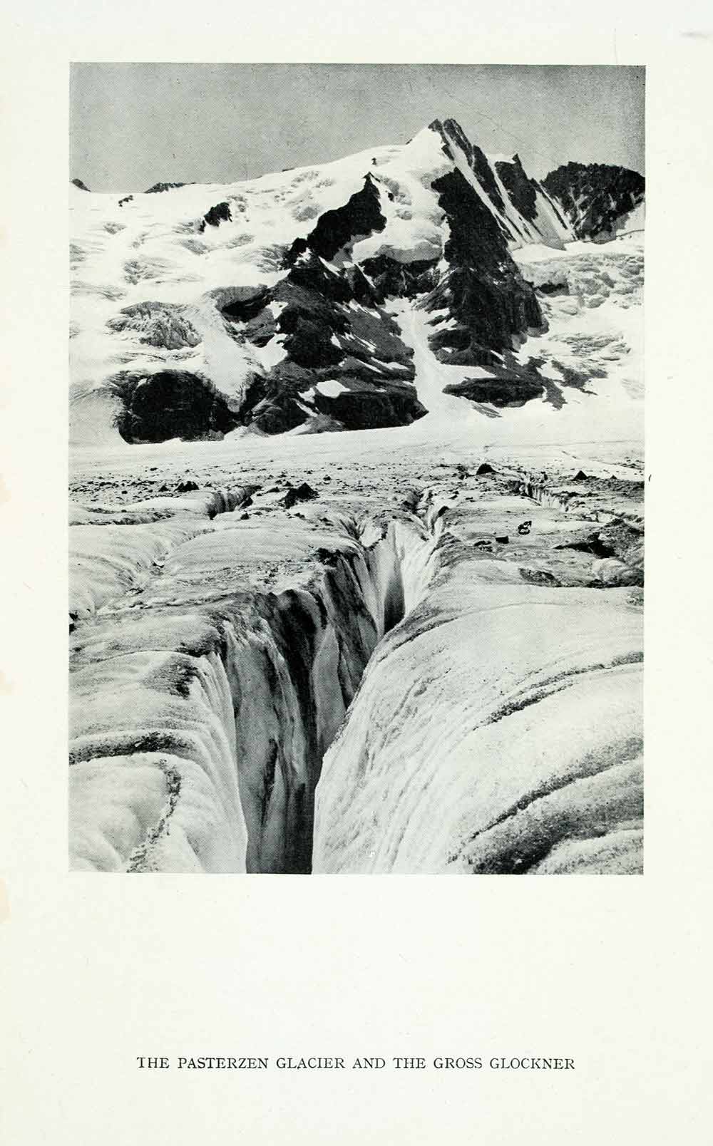 1928 Print Pasterzen Glacier Gross Glockner Austria Alps Highest Mountain XGGA7