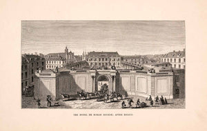 1876 Wood Engraving Hotel Rohan Soubise Pierre-Alexis Delamair Baroque XGGA9