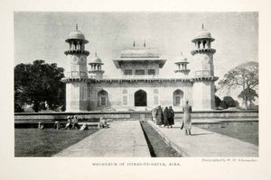 1905 Print Mausoleum Itimad-ud-Daula Agra India Monument Tomb Courtyard XGGB2