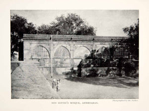 1905 Print Sidi Sayyid Mosque Ahmedabad India Cityscape Religion Courtyard XGGB2