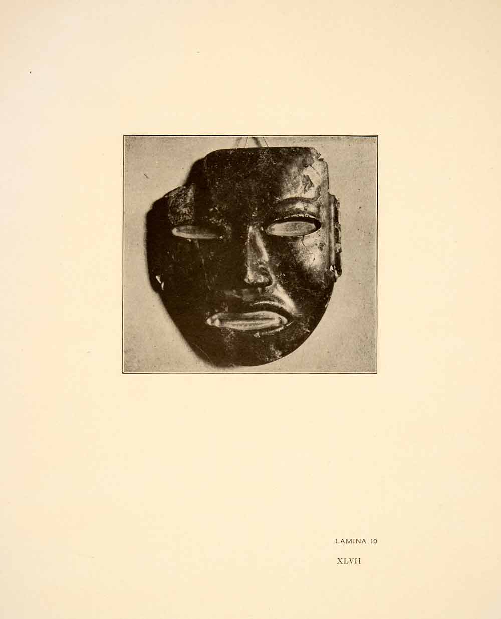 1926 Print Tula Mexico Ancient Votive Ceremonial Offering Tribe Tribal XGGC4